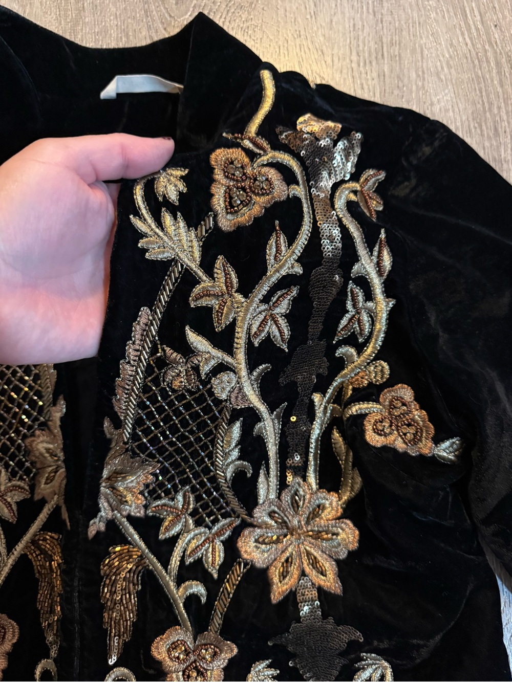 Soft Surroundings Antoinette Jacket  in Black/gold - Picture 7 of 13